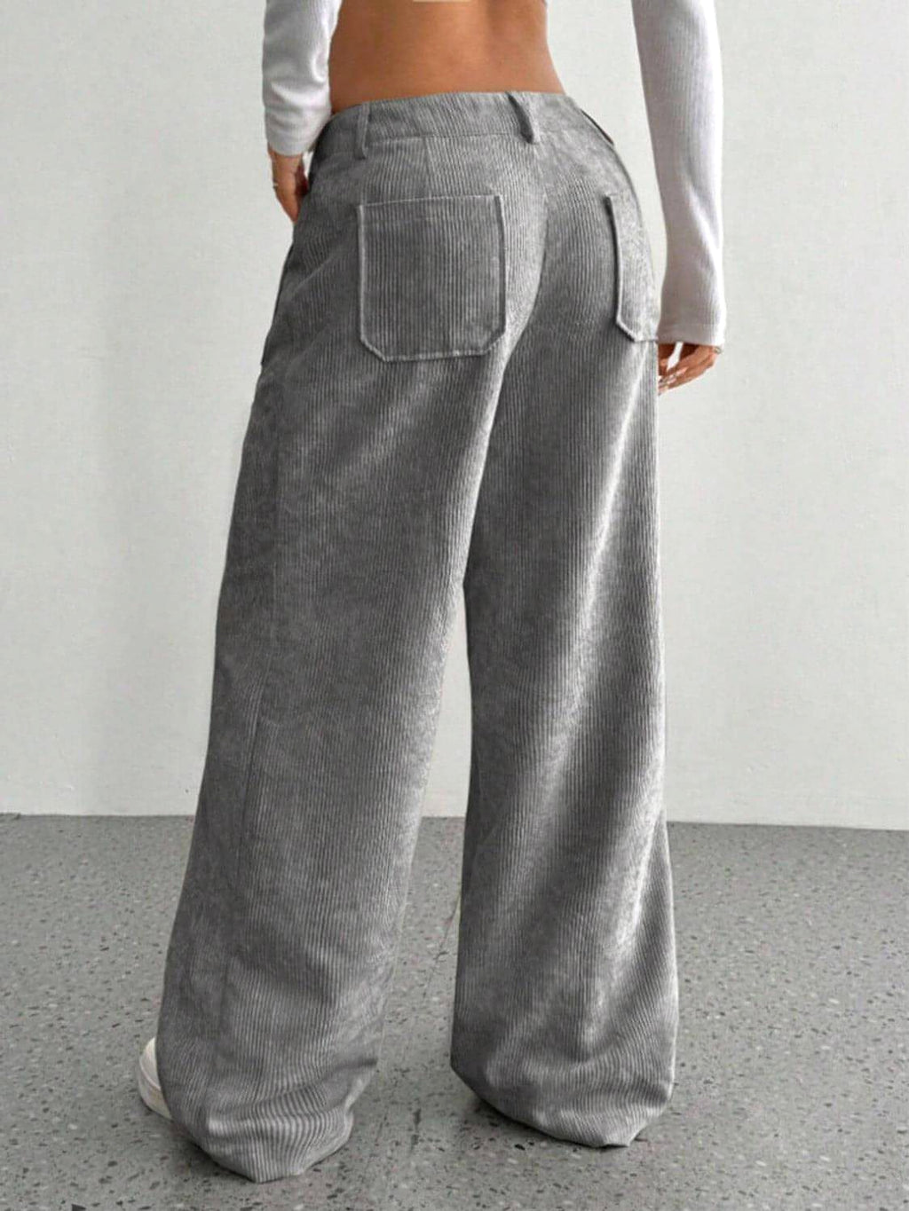 Wide Leg Pants with Pockets - enhanced image 2