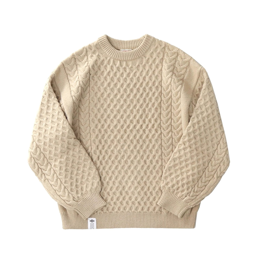 Winter Thickened Knitting Retro Lantern Sleeve Plus Size Loose Casual Sweater - enhanced image 2