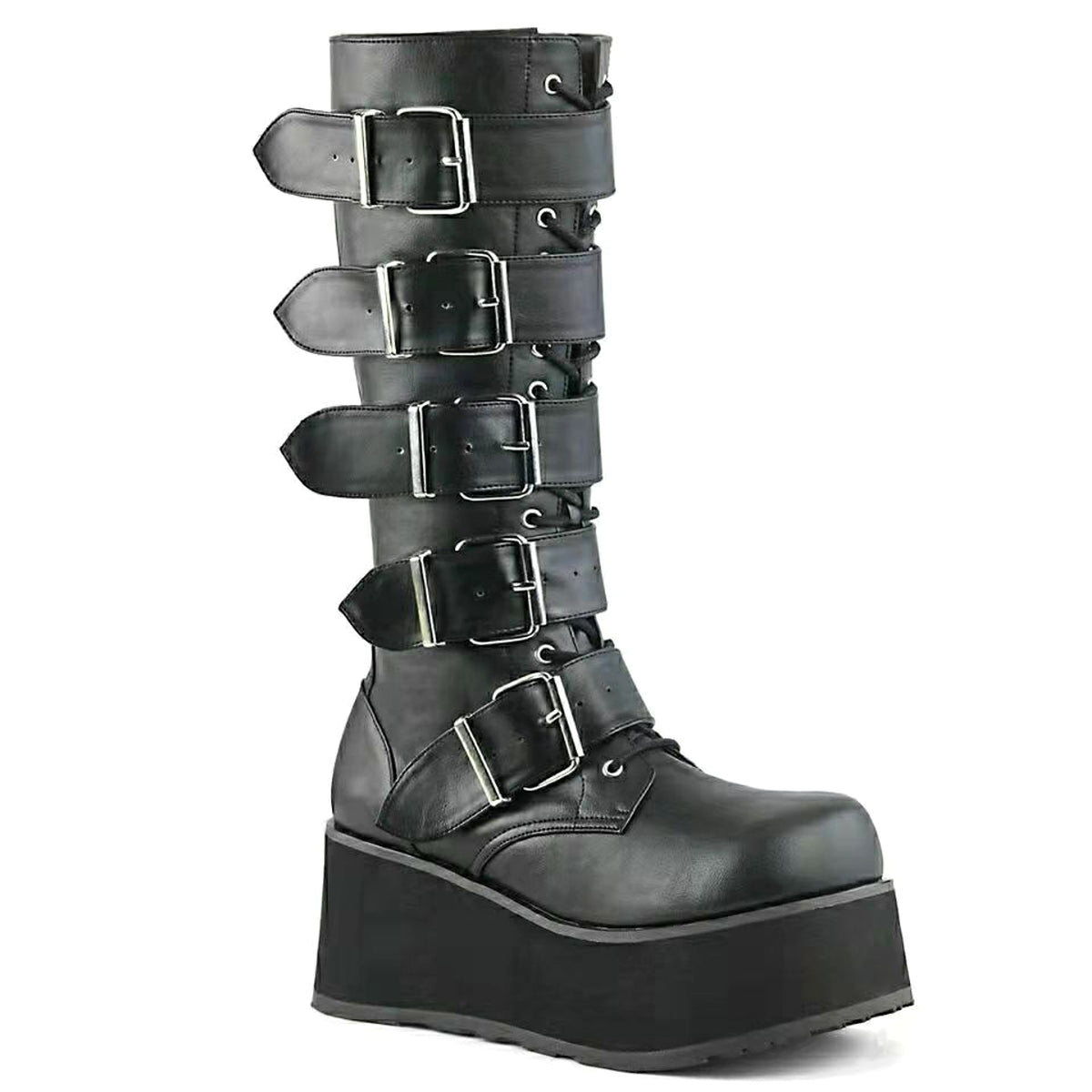 Women Wedge Fashion Knight Boots - enhanced image 2