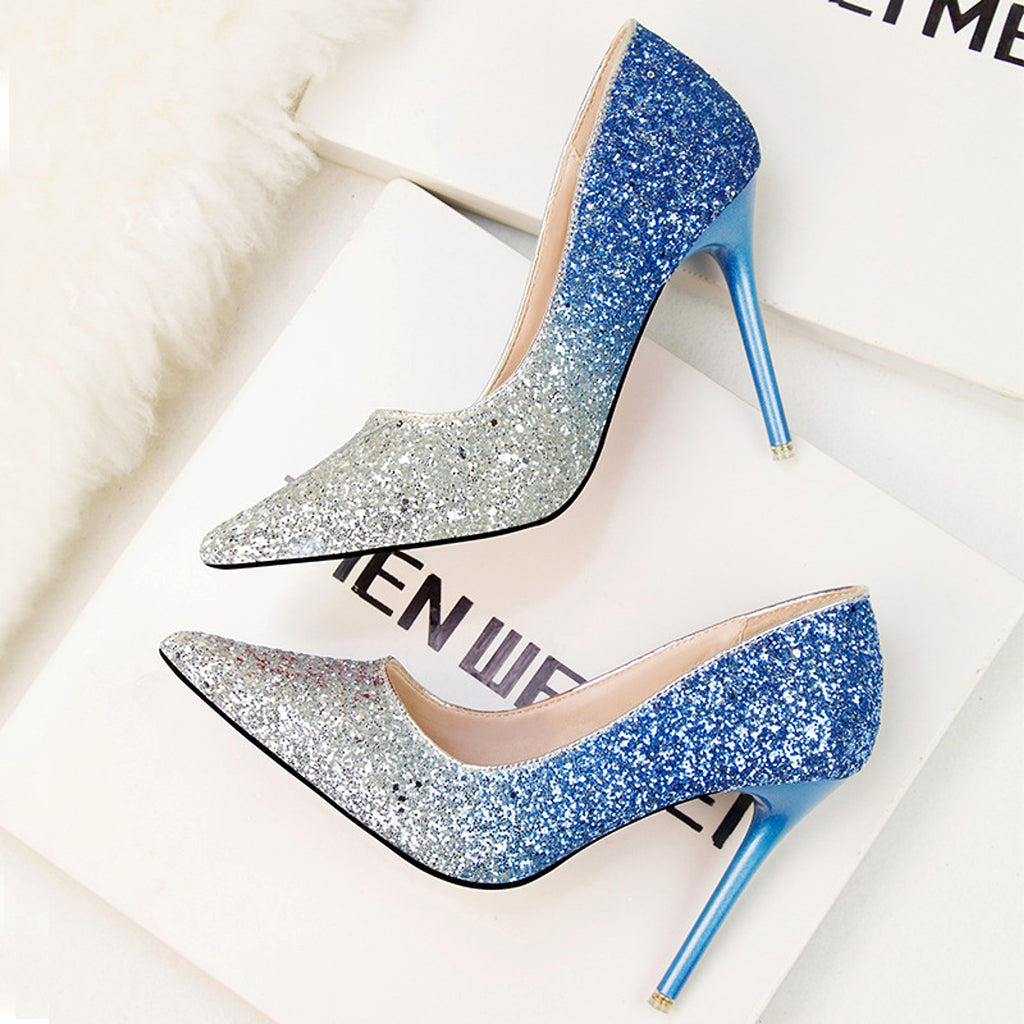 Women's Fashion Pointed Low-cut High Heels - enhanced image 2