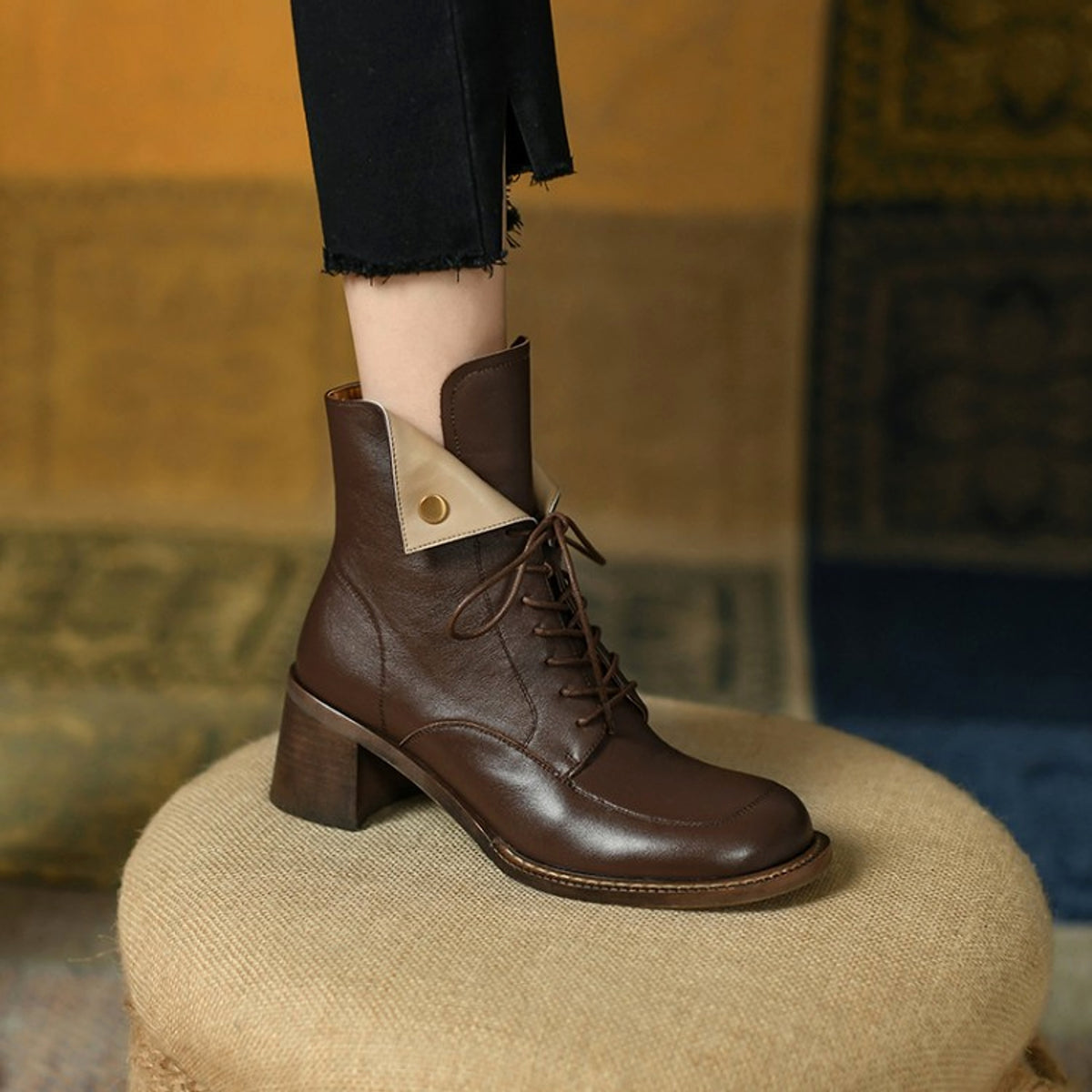 Women's Fashion Side Zip Casual Rider Boots - enhanced image 2