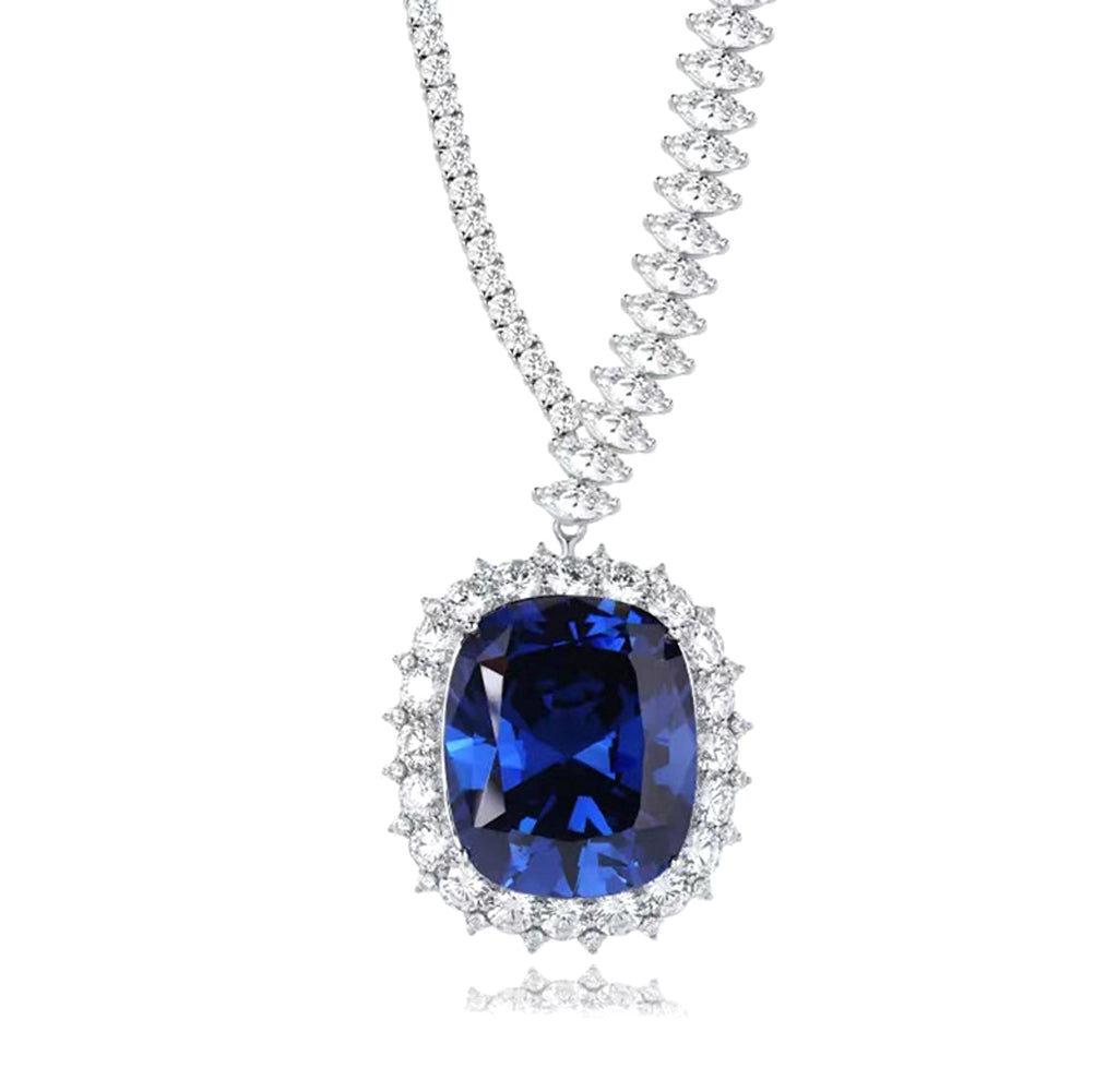 LuxeJewels™ – Royal Blue Ice Necklace - enhanced image 2