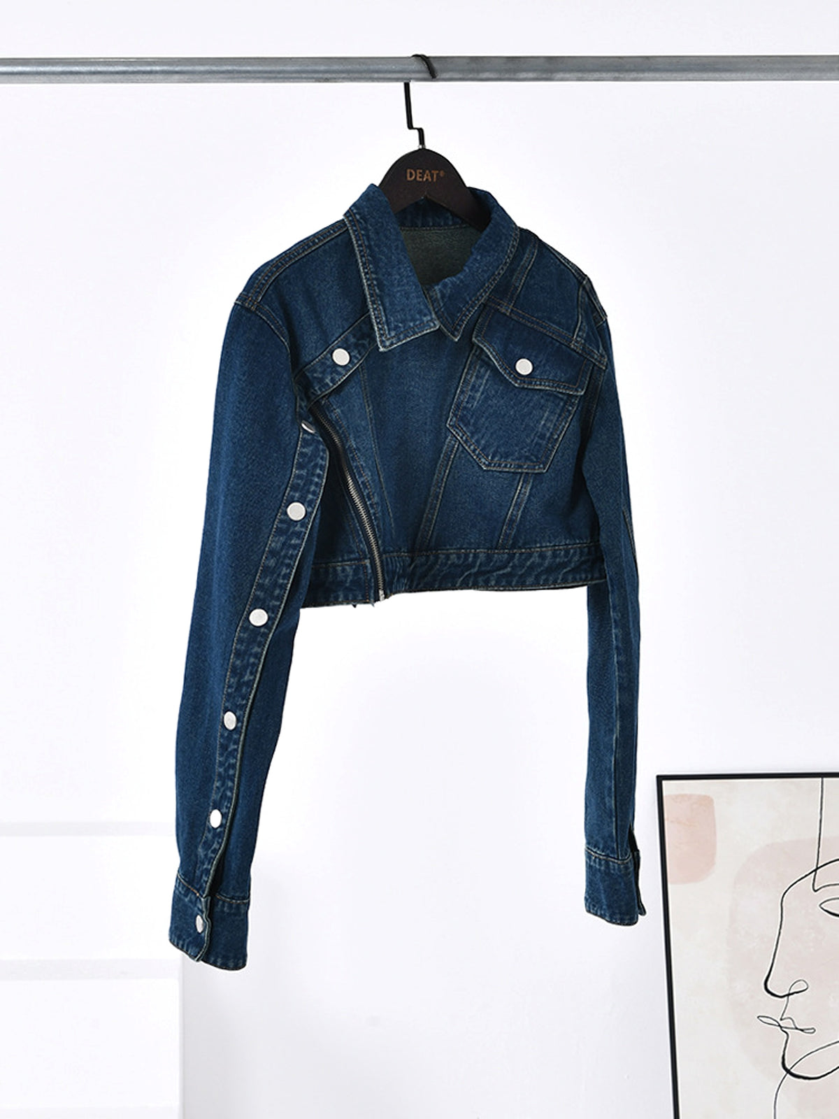 Women's Fashionable Loose Ultra-short Top Jacket - enhanced image 2