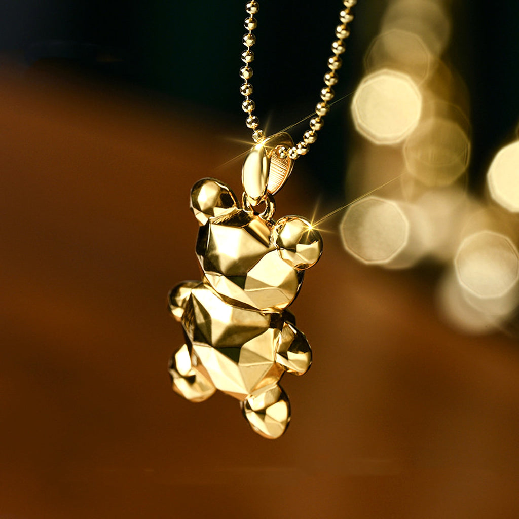 Women's Golden Bear Pendant - enhanced image 2