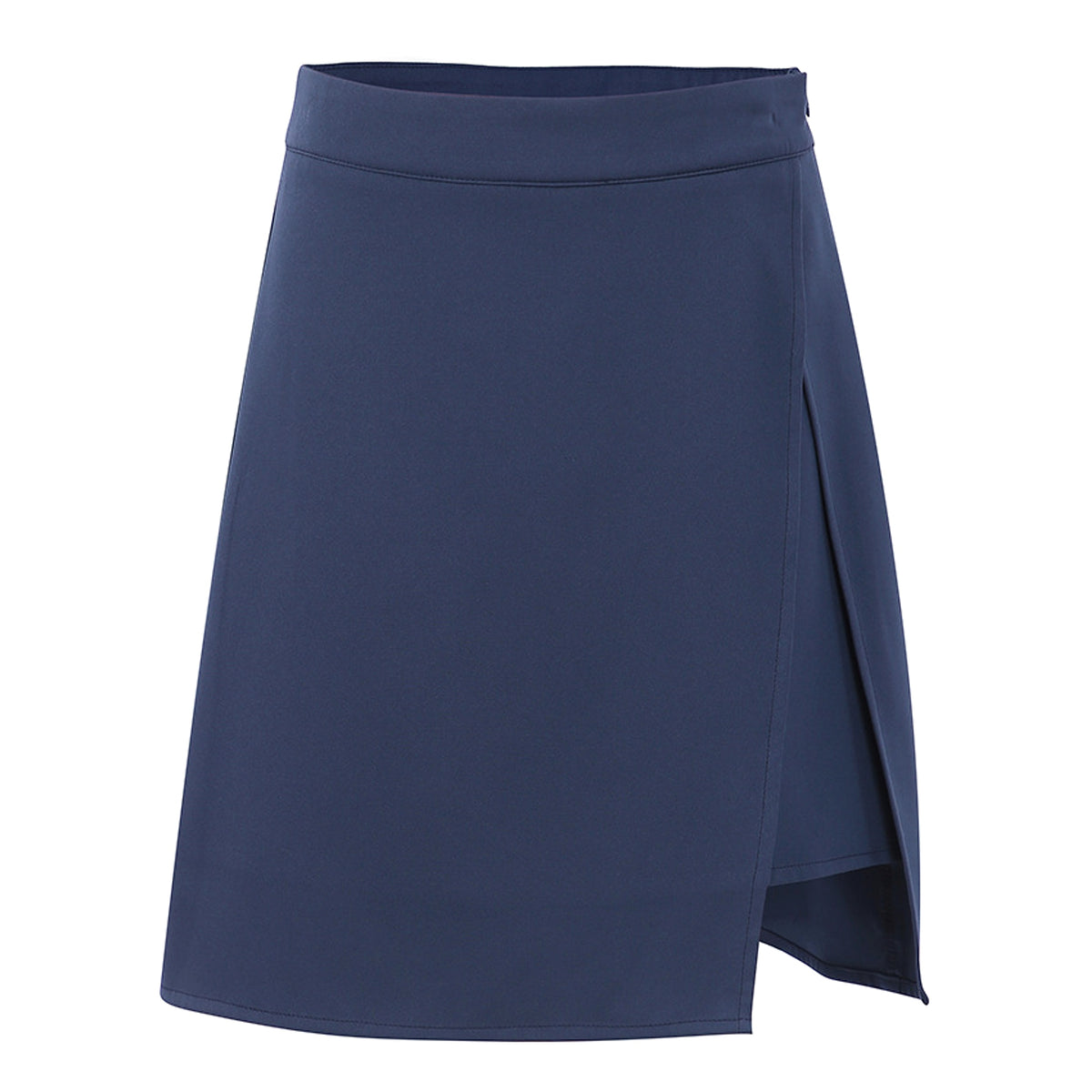 Women's High Waist Blue Split Skirt - enhanced image 2