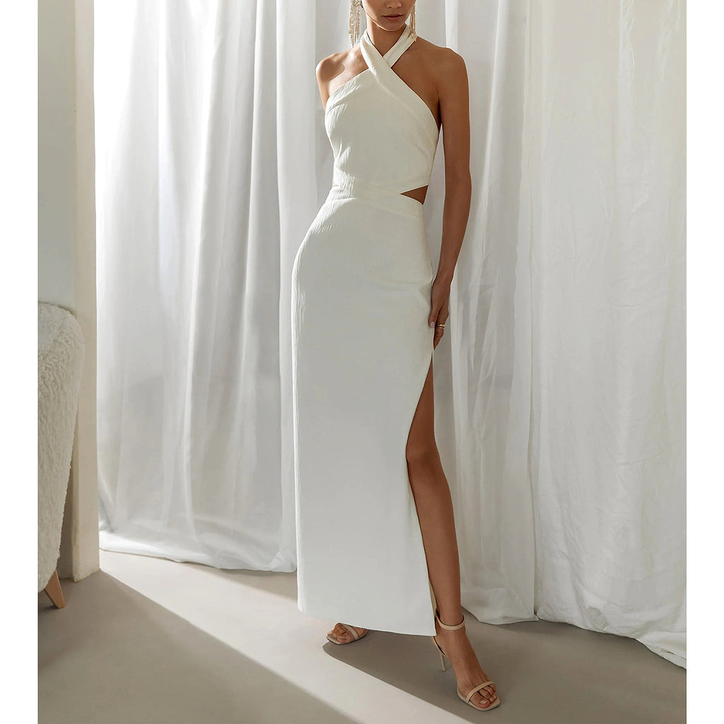 Women's Holiday Style Polyester Neck Dress - enhanced image 2
