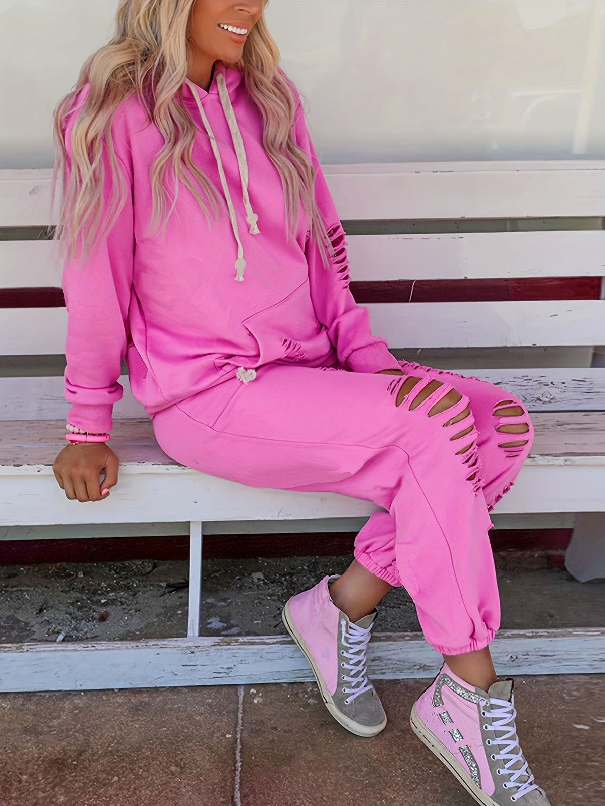 Women's Plus Size Top Knitting Tracksuit - enhanced image 2