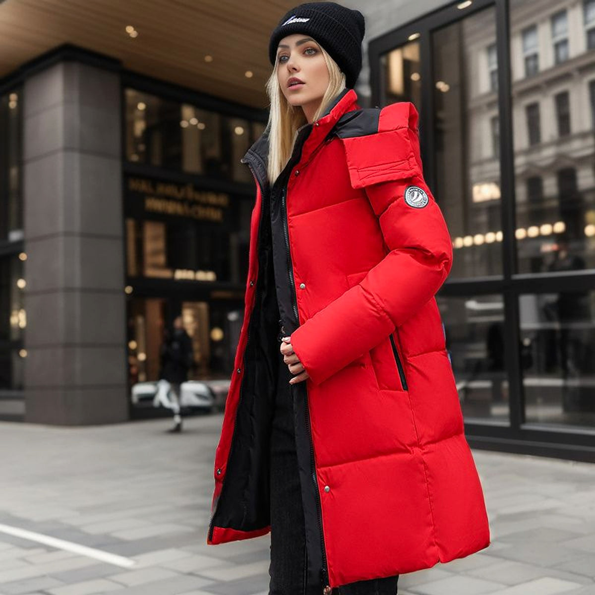 A1. Women's Simple Thickened Cotton Padded Coat Jacket - enhanced image 2