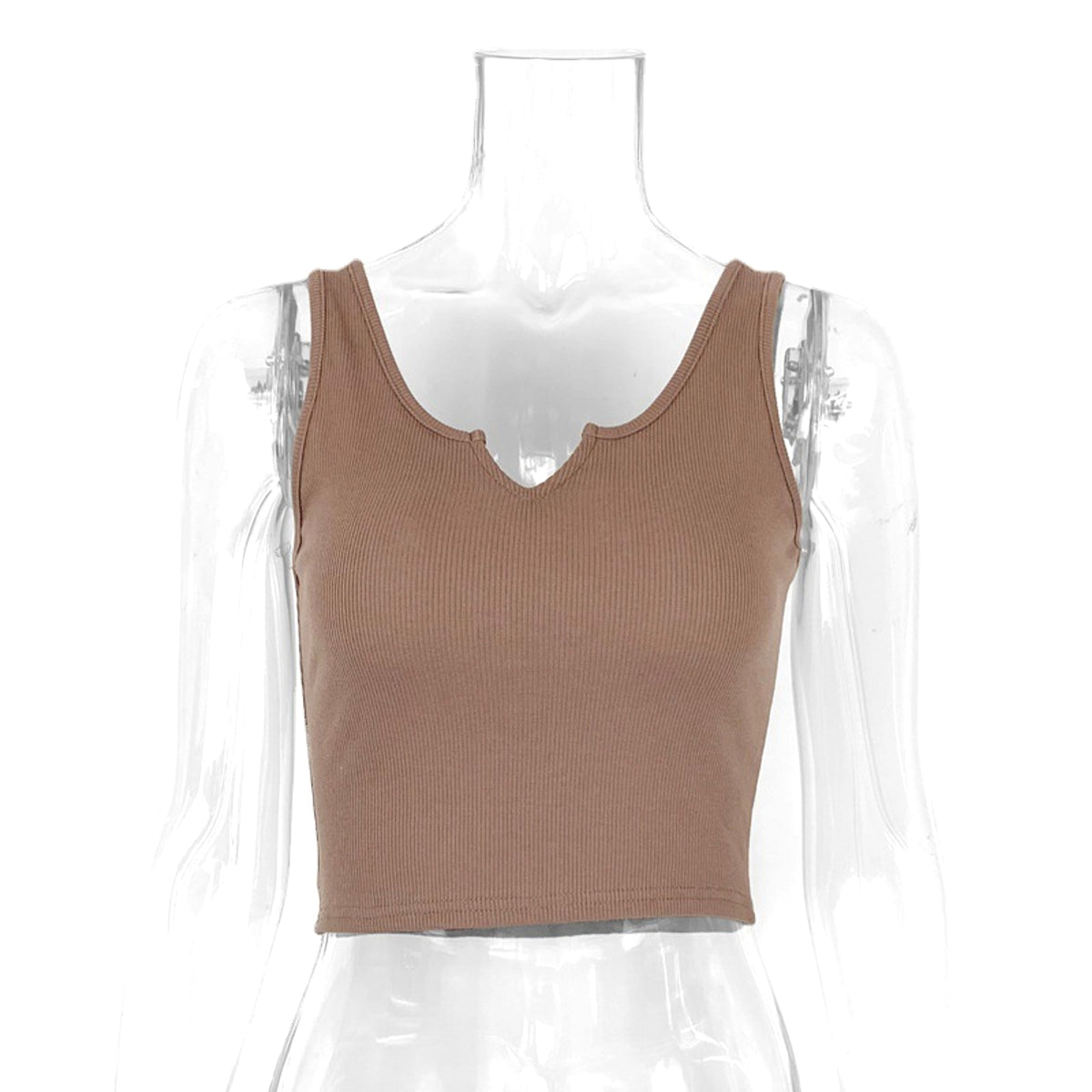 Women's Slim Fit Midriff-baring Camisole (Tank-top & T-Shirt) - enhanced image 2