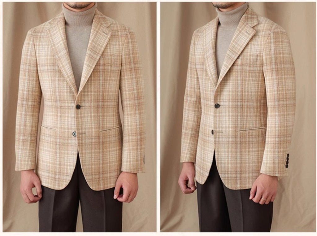 WoolRetro™ – Classic Plaid Wool Suit for Men - enhanced image 2