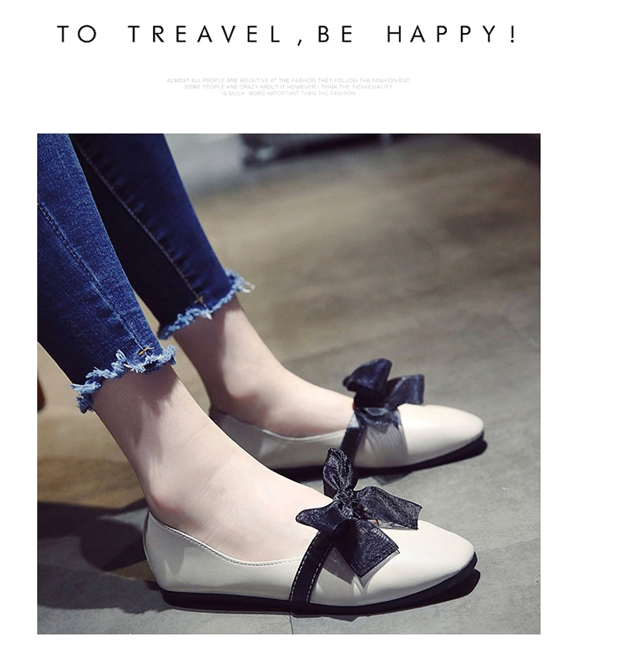Zinia - Tie Flat Womens Shoes - enhanced image 2