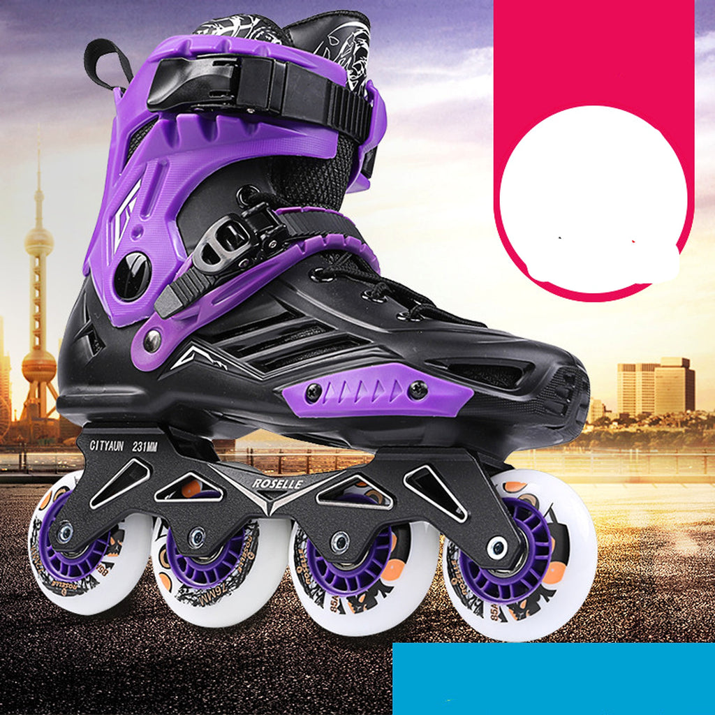 Adult Inline Roller Dkating Beginner Fancy Flat Shoes - enhanced image 3