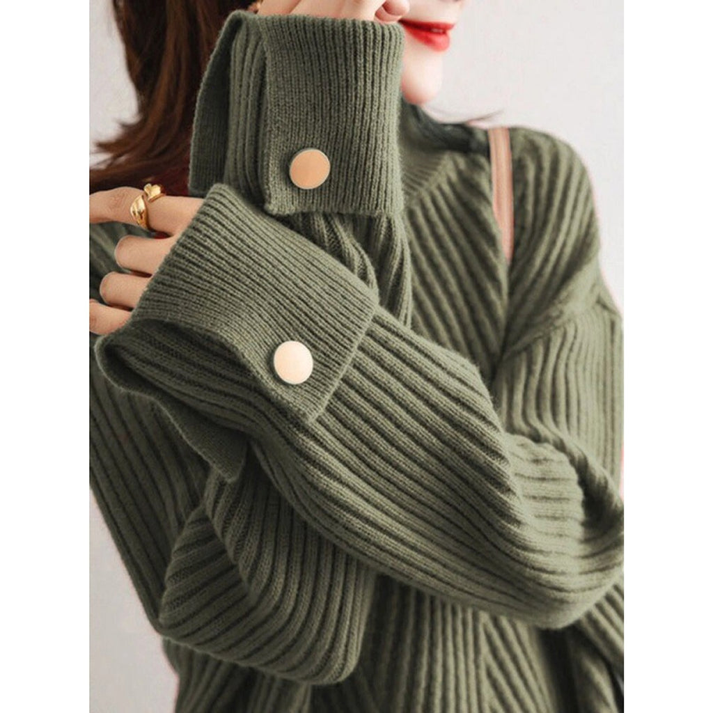 Autumn And Winter - New Half Turtleneck Sweater For Women - enhanced image 3