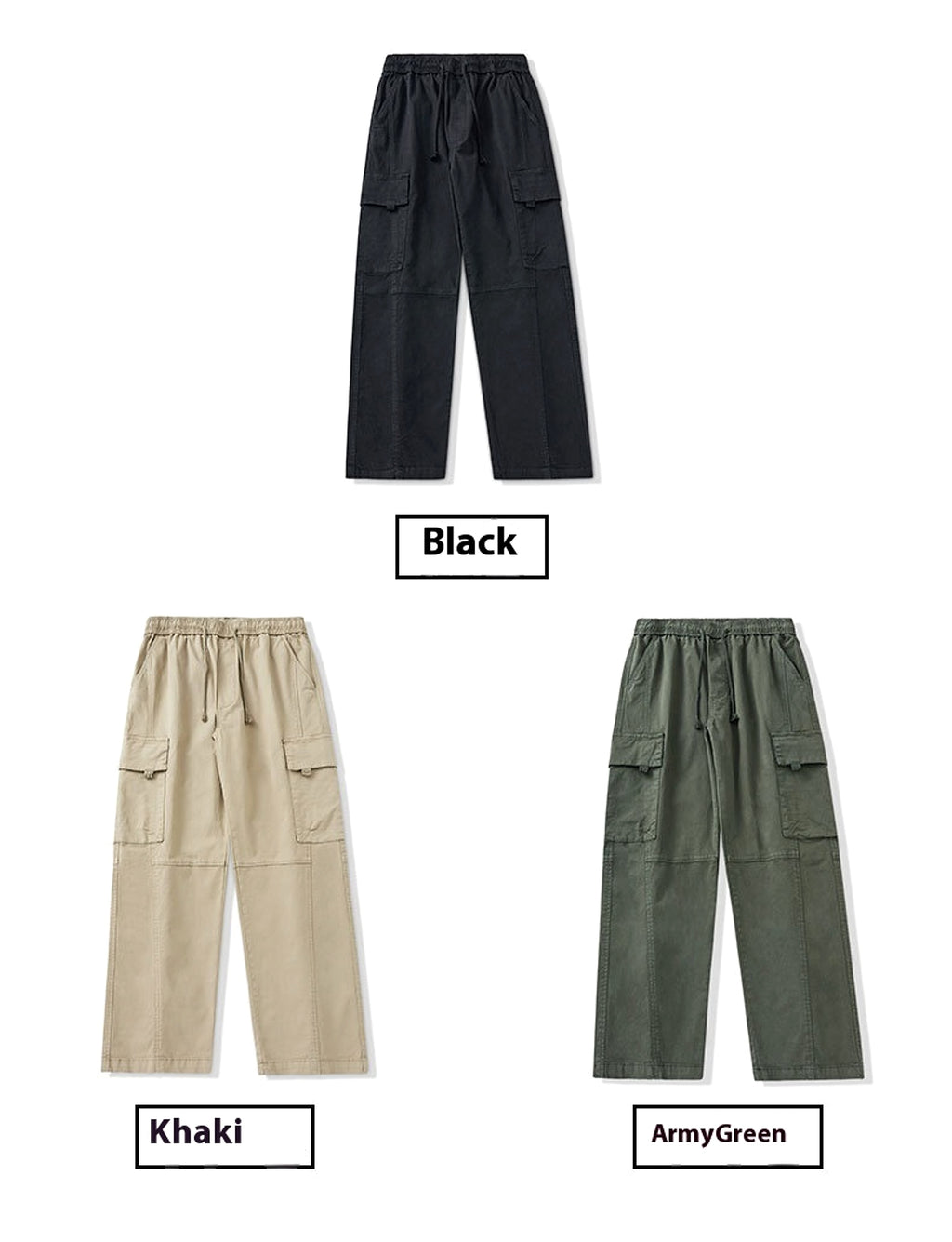 Autumn And Winter New Straight Loose Oversized Cargo Pants Jeans Men - enhanced image 3