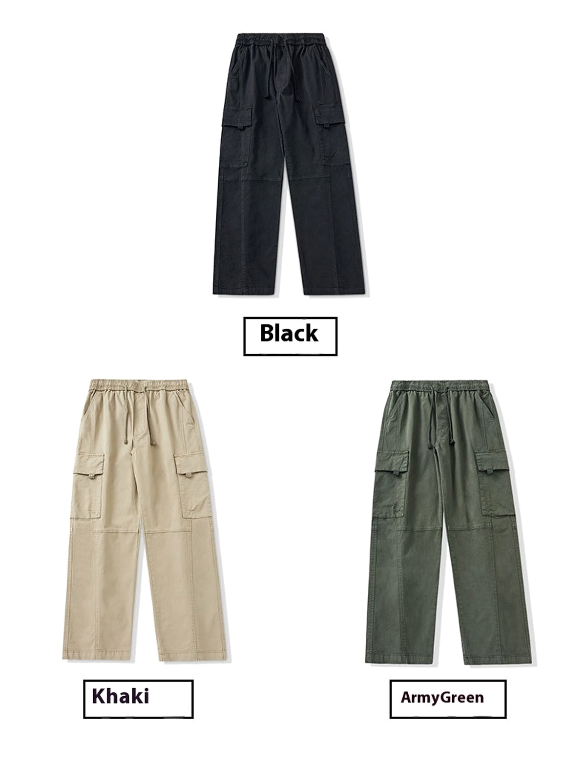 Autumn And Winter New Straight Loose Oversized Cargo Pants Jeans Men - enhanced image 3