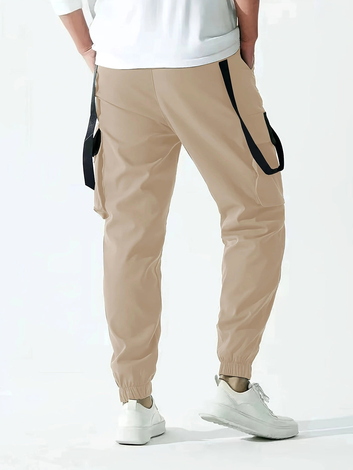 B.1 Ribbon Overalls Drawstring Sports Trousers Pants - enhanced image 3