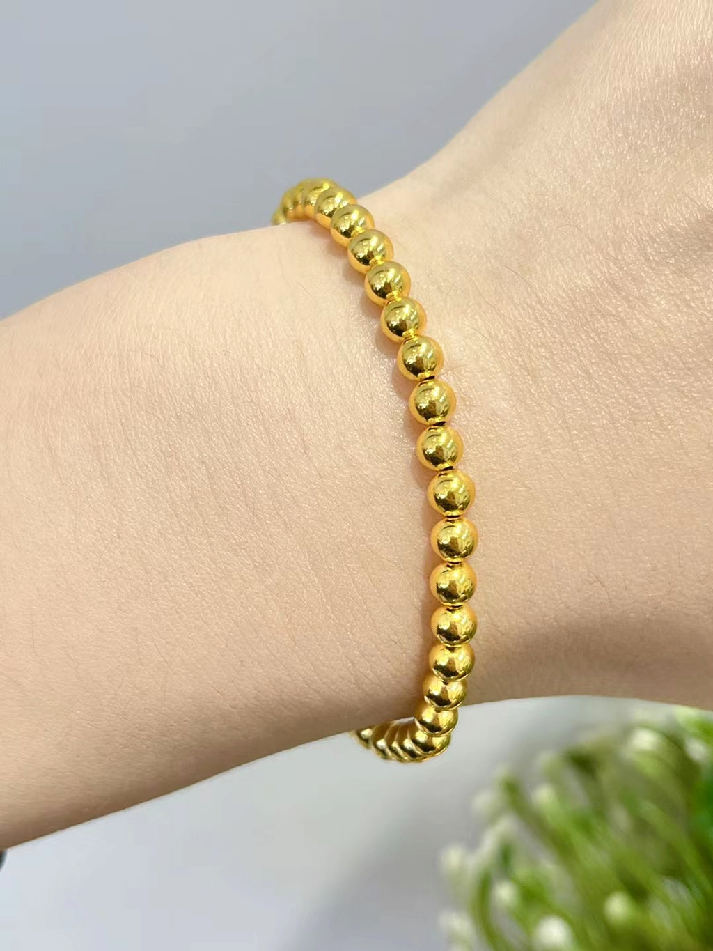 Bead Bead Hand String 999 Full Gold Material 5D Cyanide Free - enhanced image 3