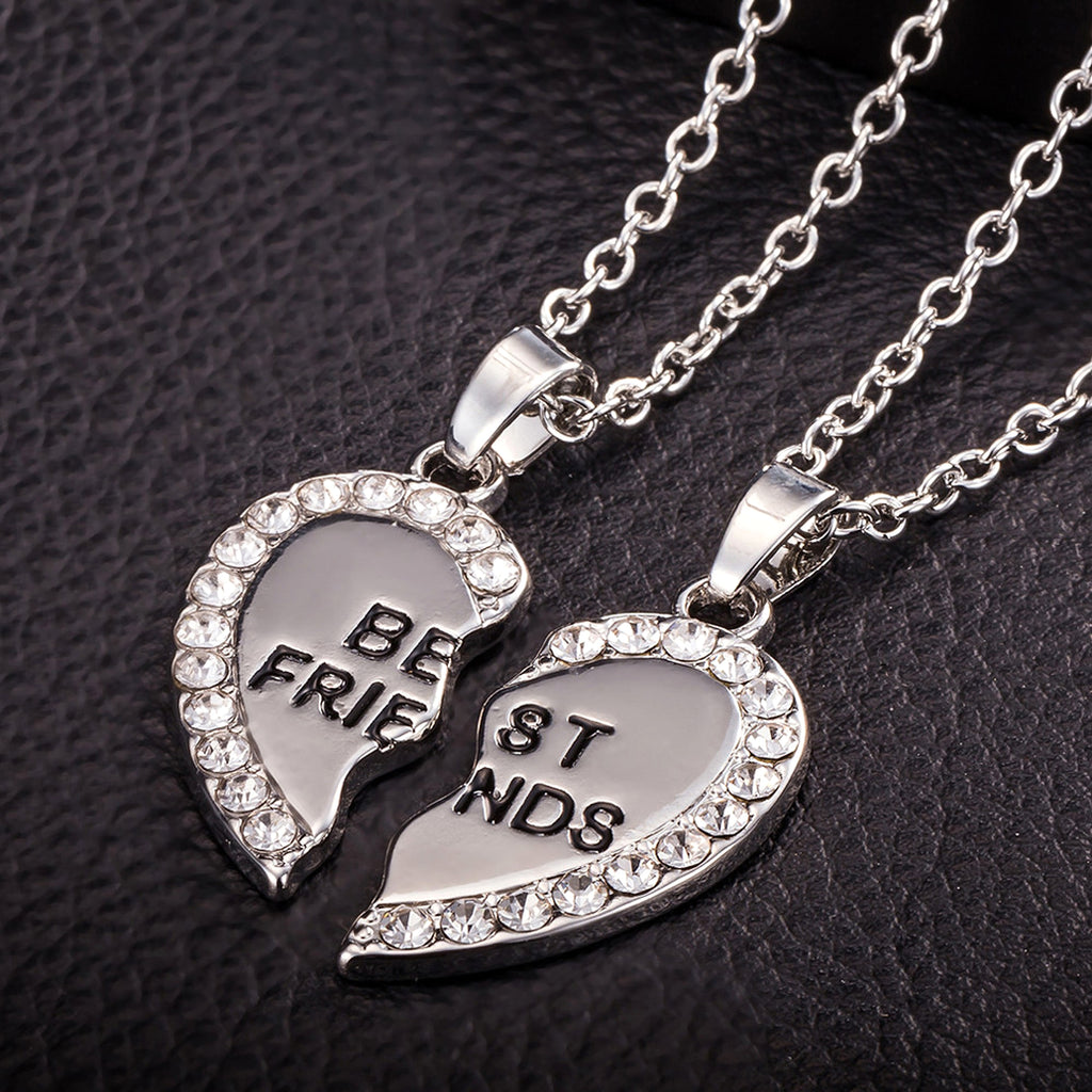 BondedHearts™ – Custom Couple Necklaces (Split Heart Set) - enhanced image 3