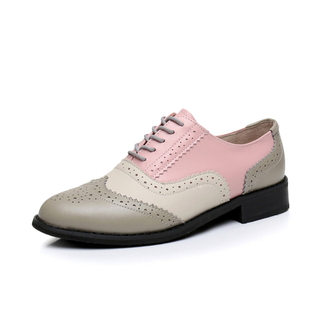 British style color matching shoes Women - enhanced image 3