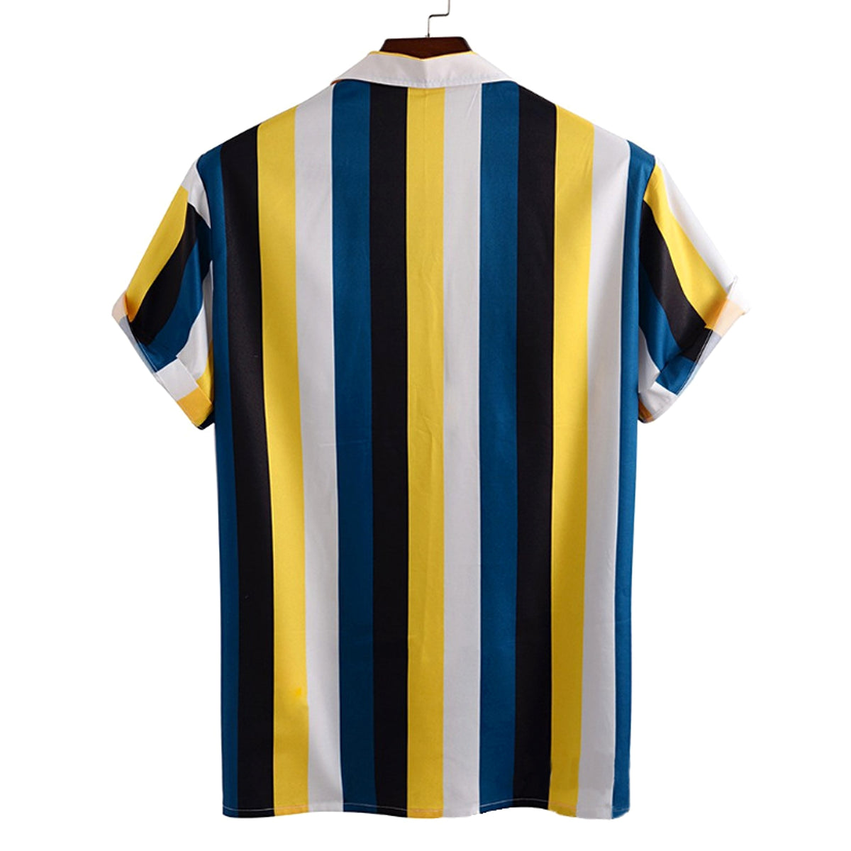 Casual Men DressShirt Stripes - enhanced image 3