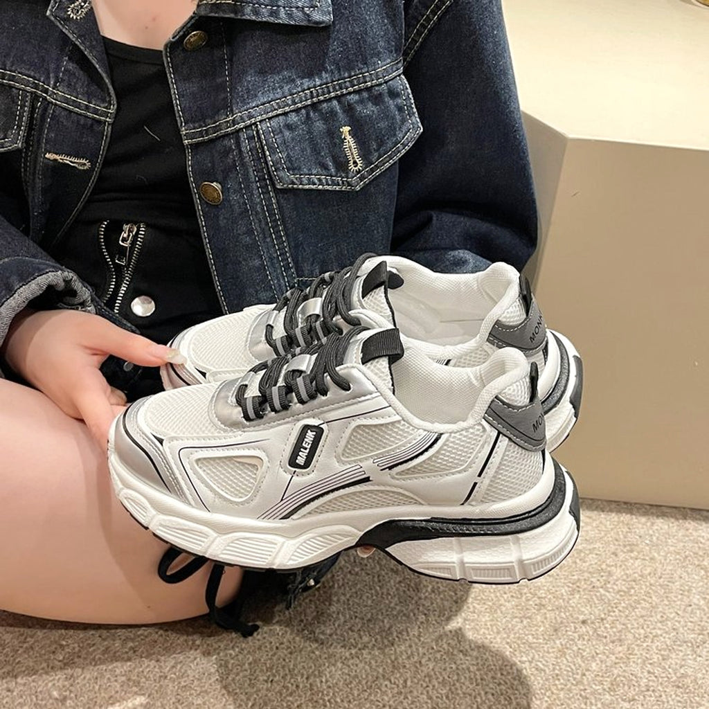Casual Sneaker Women's All-match Mesh Surface Platform - enhanced image 3