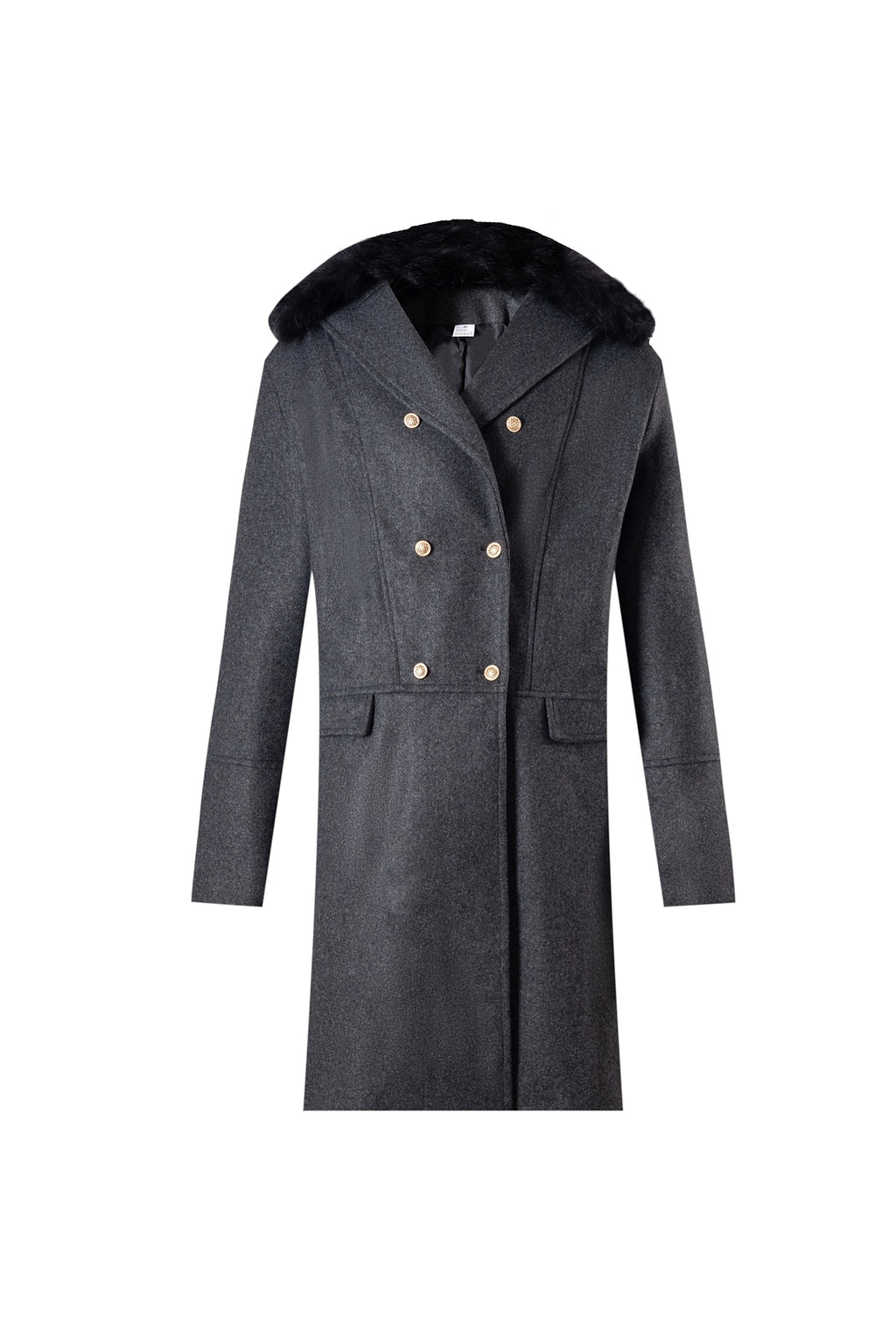 Casual Woolen Men's Trench Coat Men - enhanced image 3