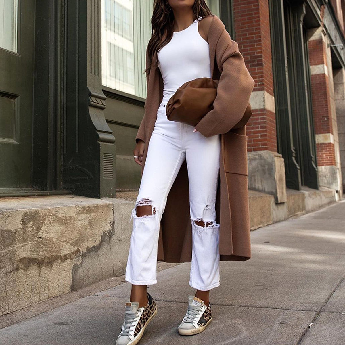 Check Color Jacket With Turn Over Collar - enhanced image 3