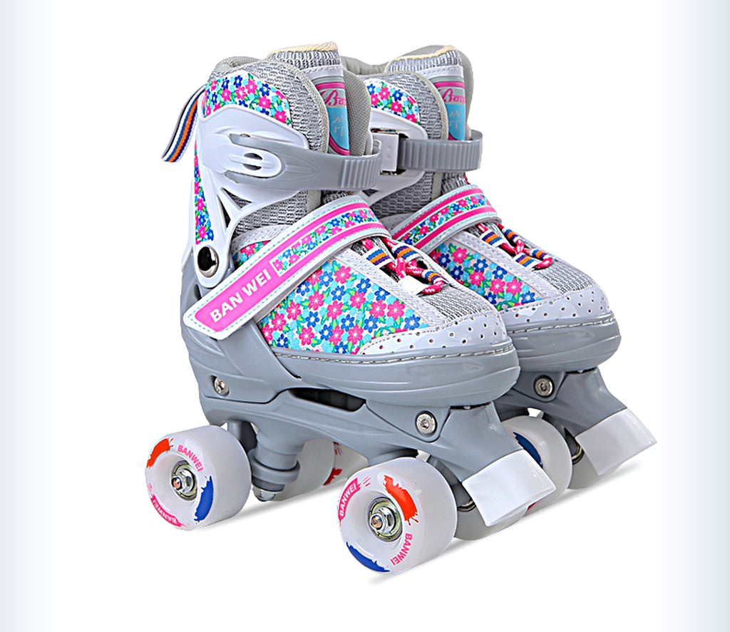 Children's Double-row Four-wheel Roller Skate Protective Gear Set - enhanced image 3