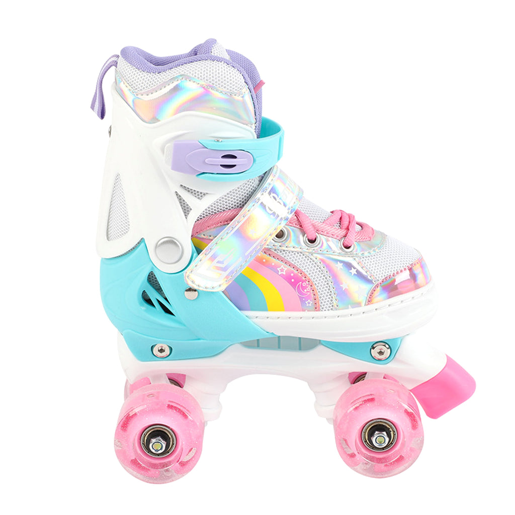 Children's Skates Double Row Four Wheel Full Flash - enhanced image 3