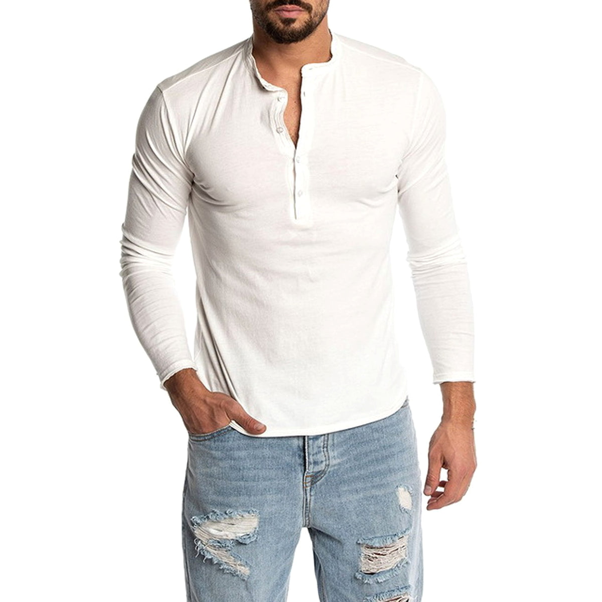 Classic Long Sleeve Linen T-Shirt – Breathable, Lightweight, Everyday Comfort - enhanced image 3