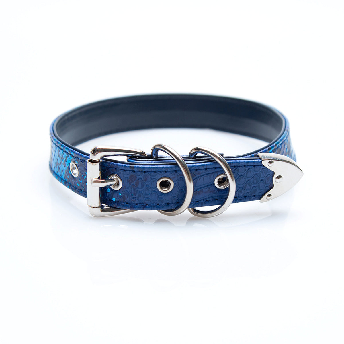 Creative And Minimalist Letter Snake Patterned Leather Collar - enhanced image 3