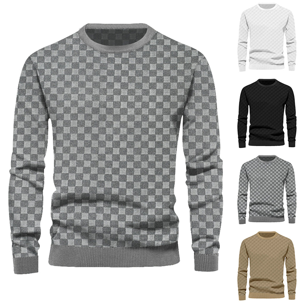 Crew Neck Casual Base Long Sleeve T-Shirt Men - enhanced image 3