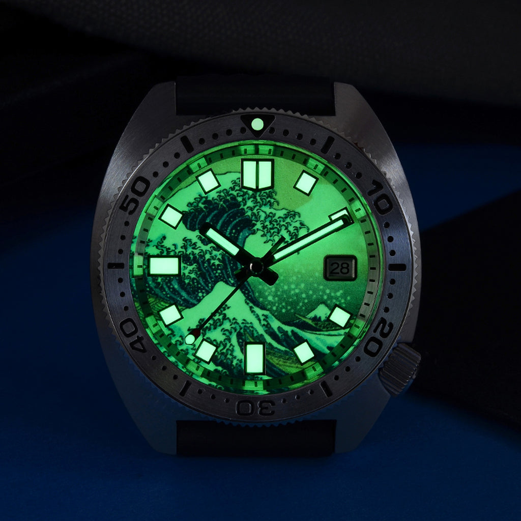Diving watch mechanical watch - enhanced image 3