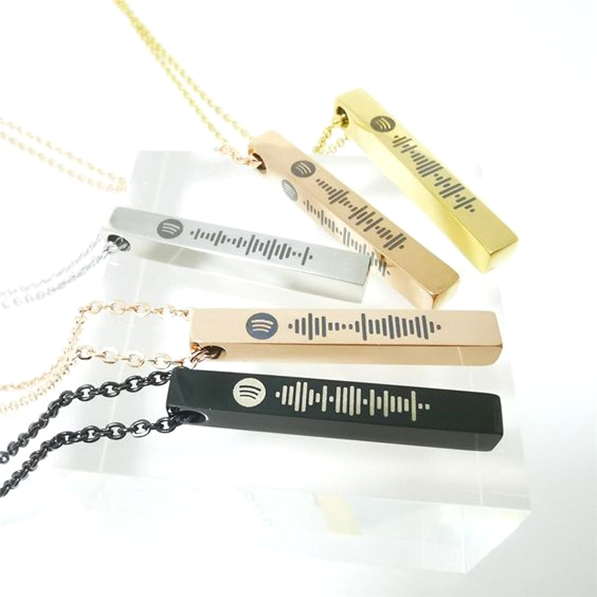 DIY Mirror Stainless Steel Rounded Three-dimensional Long Necklace - enhanced image 3