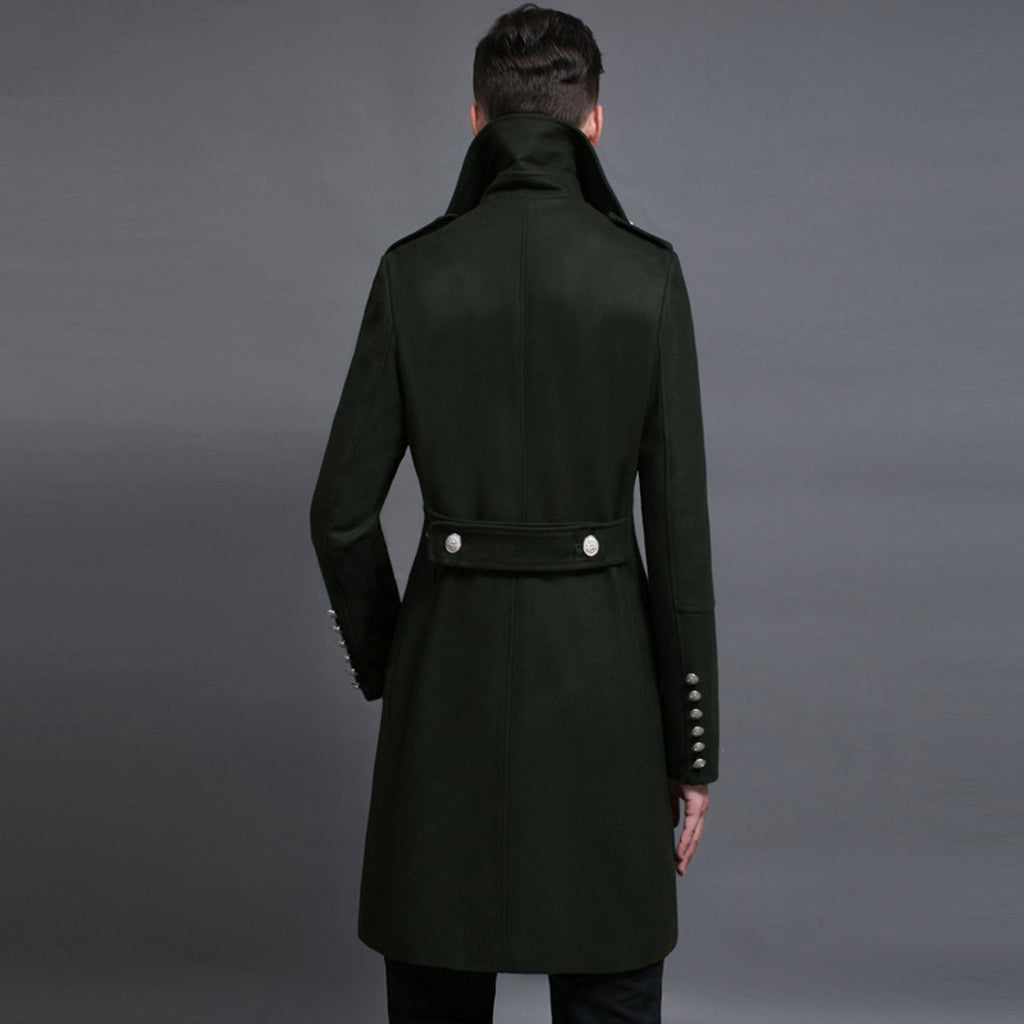 Double-row Retro Woolen Coat Man - enhanced image 3