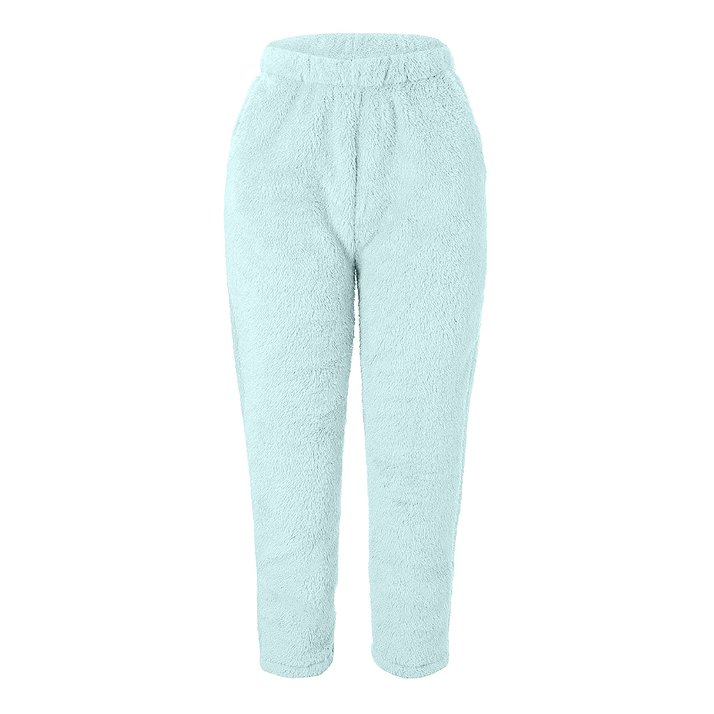 Double-sided Velvet Home Wear Women's Solid Color Loose Plush Pajama - enhanced image 3
