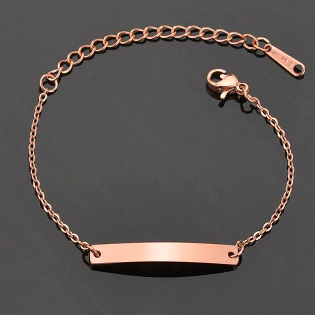 English Name Bracelet Personalized Titanium Steel Handwear - enhanced image 3