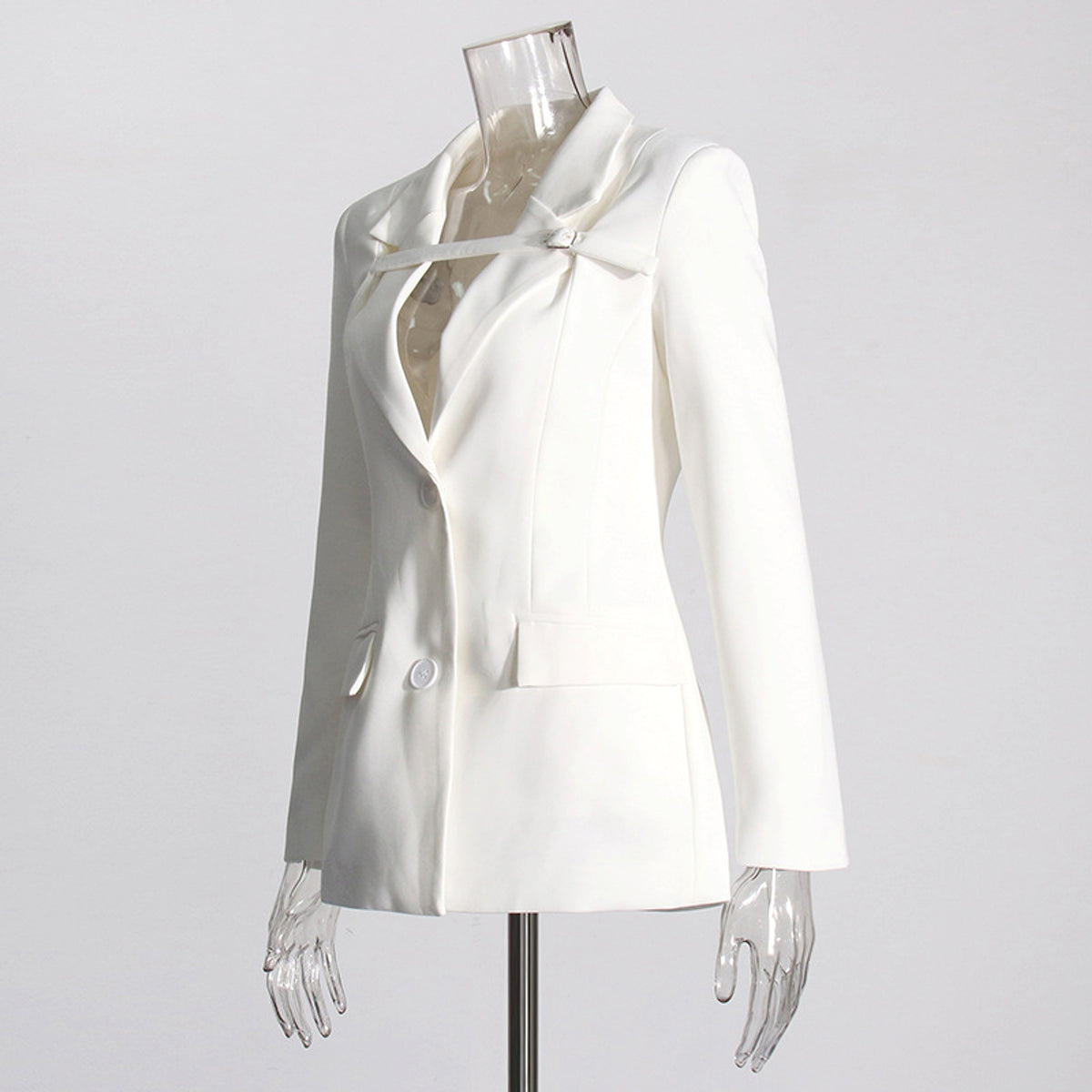 Fashion Slim Fit Patchwork Suit Jacket For Women - enhanced image 3