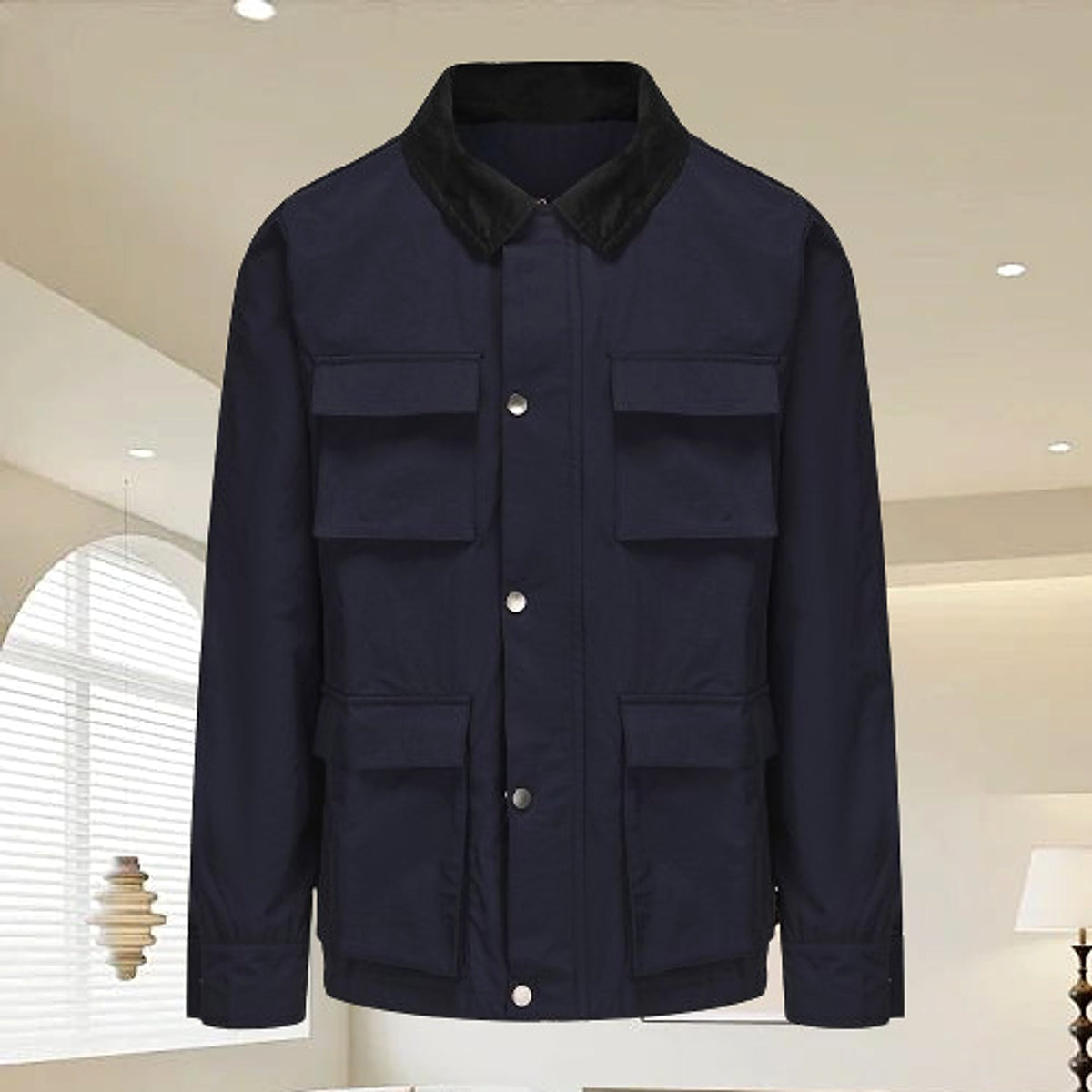 Fashion Solid Color Zipper Jacket Jacket Men - enhanced image 3