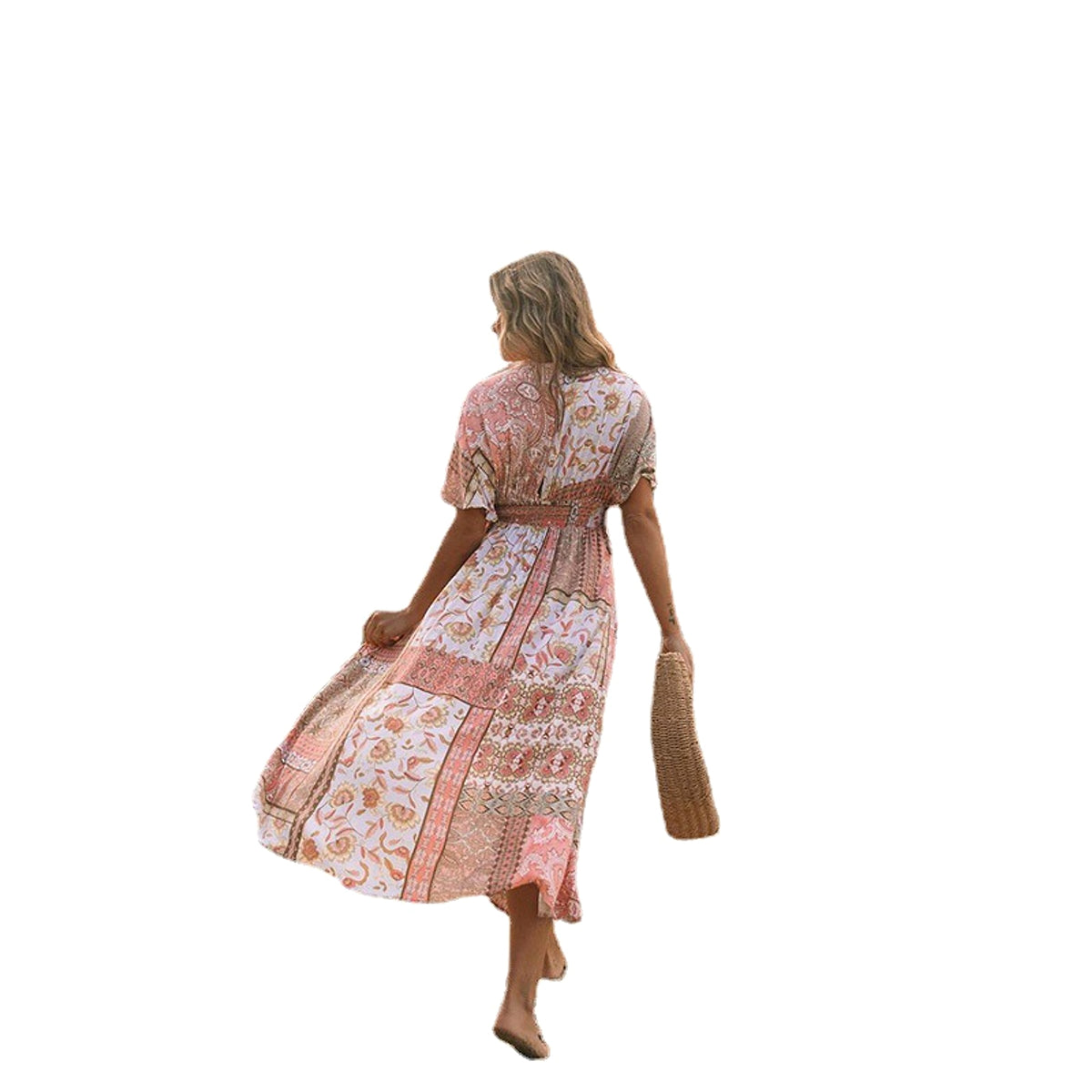 Fashion Spring Printing Dress Women - enhanced image 3
