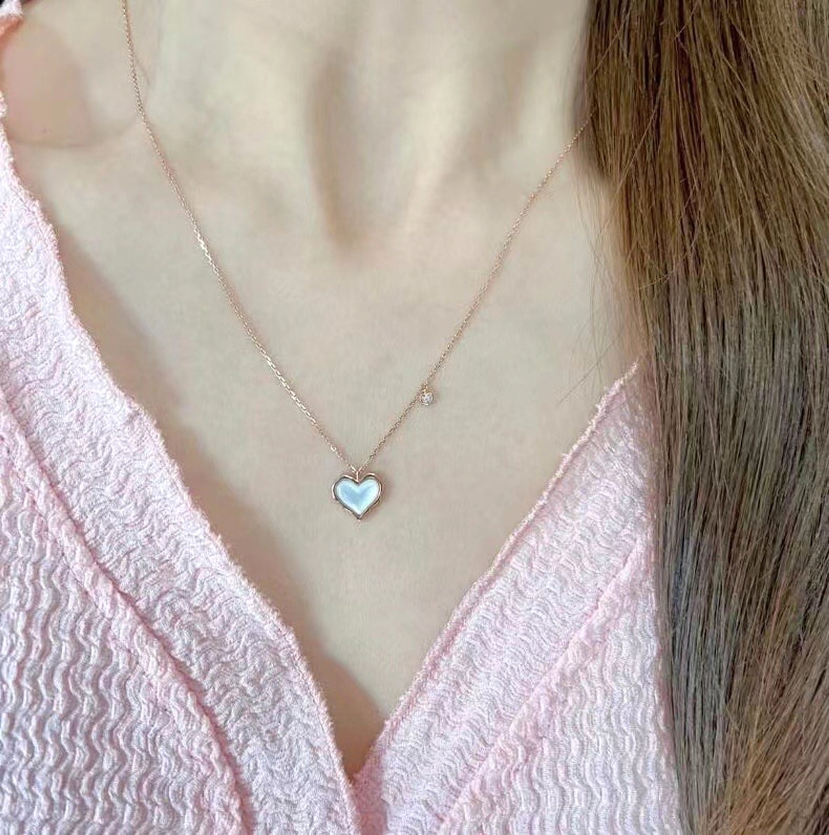 LuxeJewels™ - Gilded Love – 18K Rose Gold Collar Chain Set - enhanced image 3