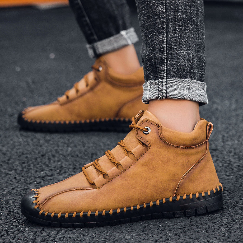 Hercule - Bottines en Cuir avec Lacets - enhanced image 3