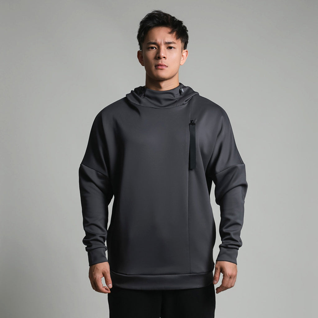 High Collar Sports Sweater For Men Loose - enhanced image 3