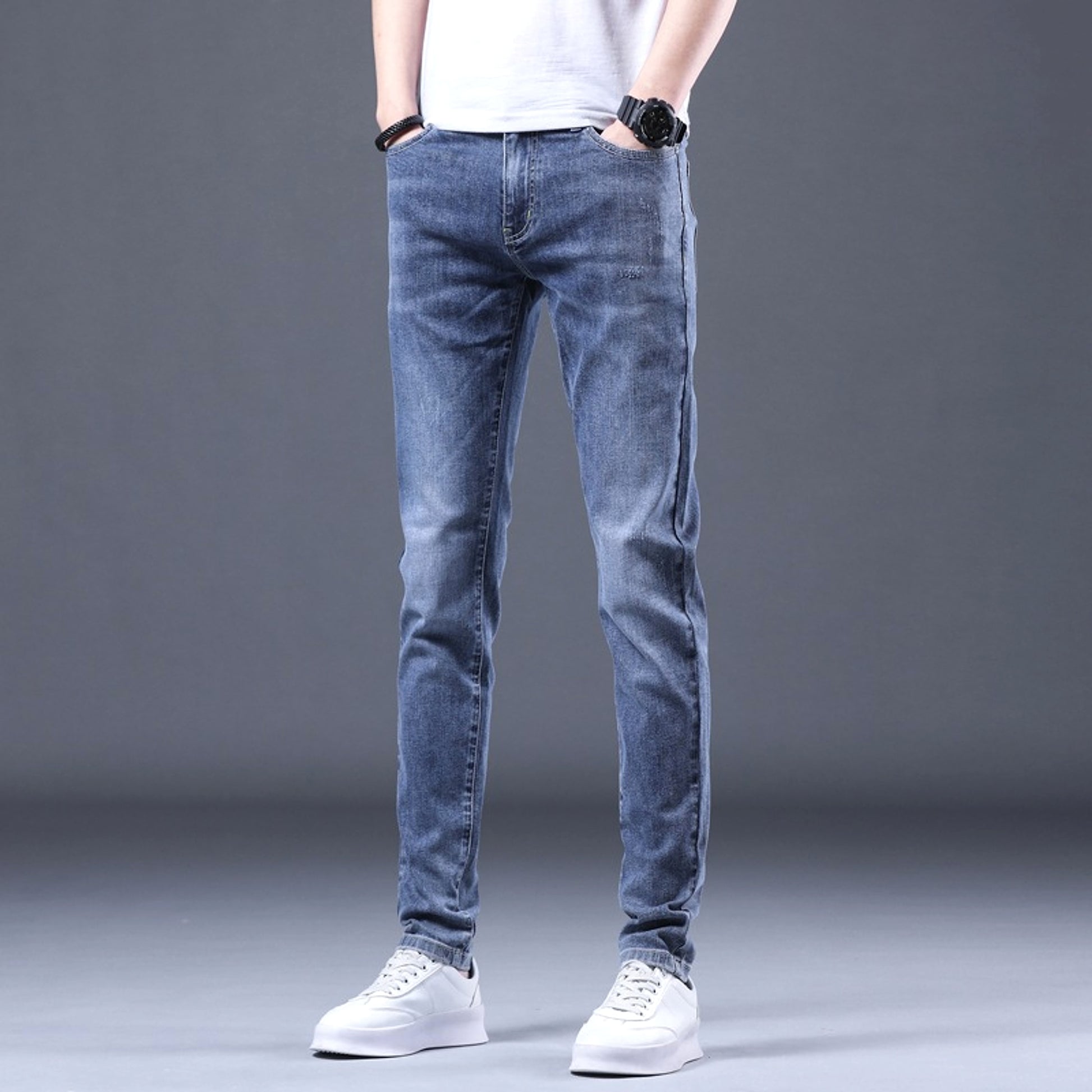 High End Blue Jeans Men Summer - enhanced image 3