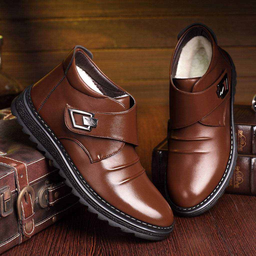 High-top shoes plus cashmere men's shoes - enhanced image 3