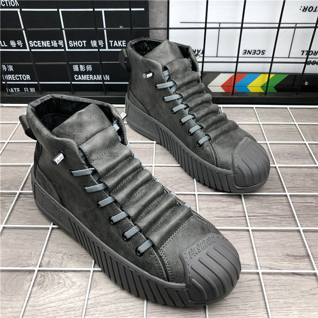 High-Top Thick Bottom Shoes Casual Sneakers - enhanced image 3