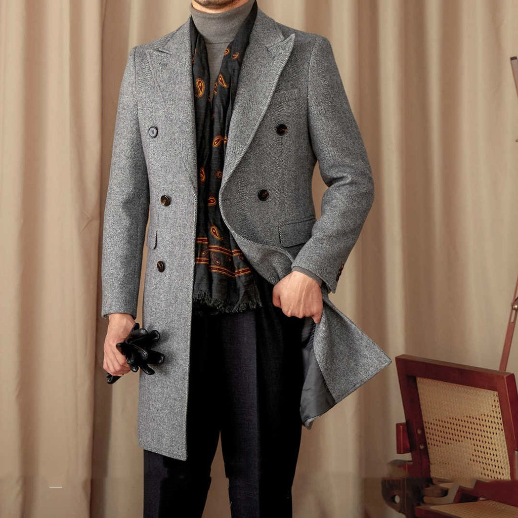 Italian Slim Fit Warm Coat For Men - enhanced image 3