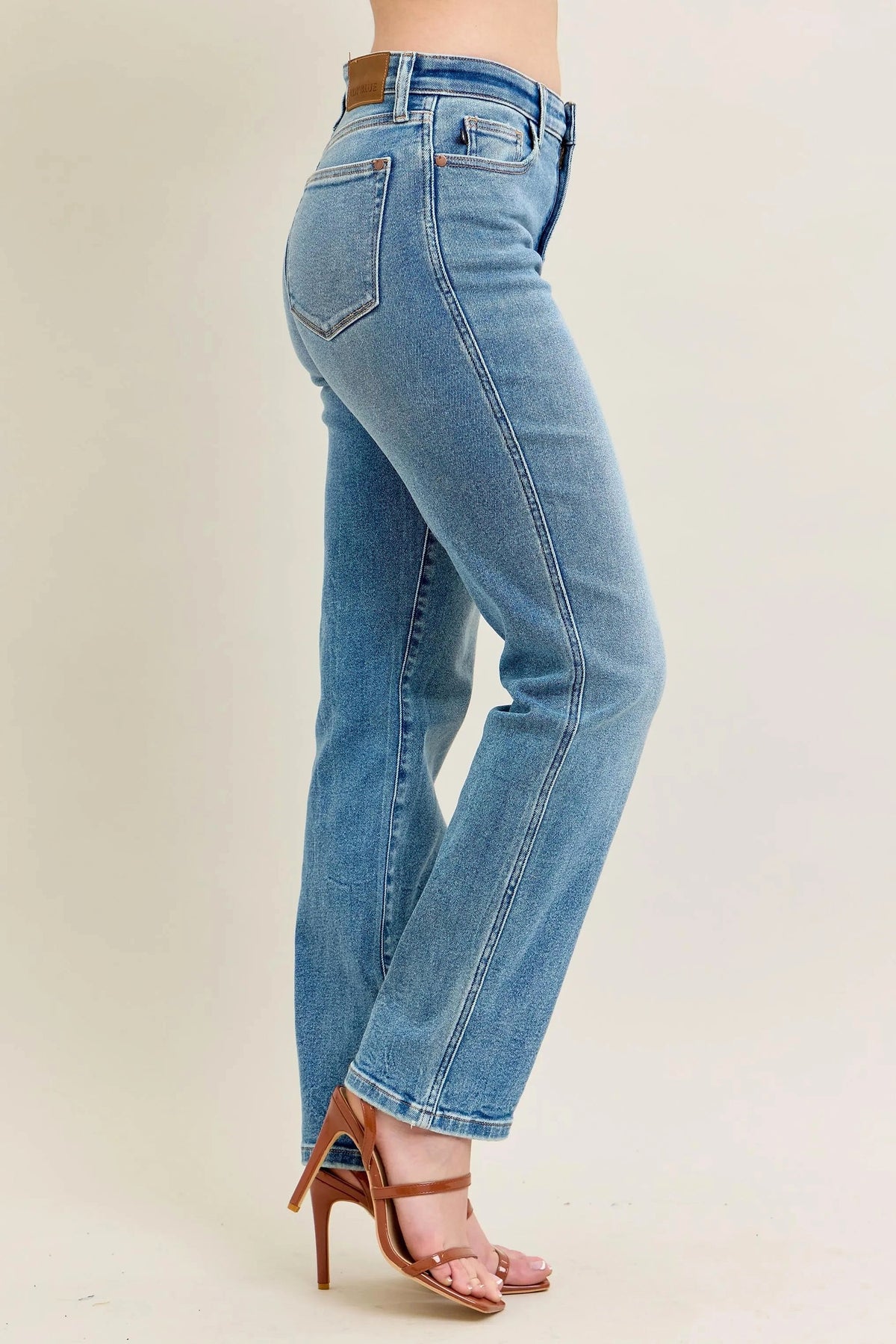 Judy Blue Full Size Hw Vintage Straight Jeans Plus Size - enhanced image 3