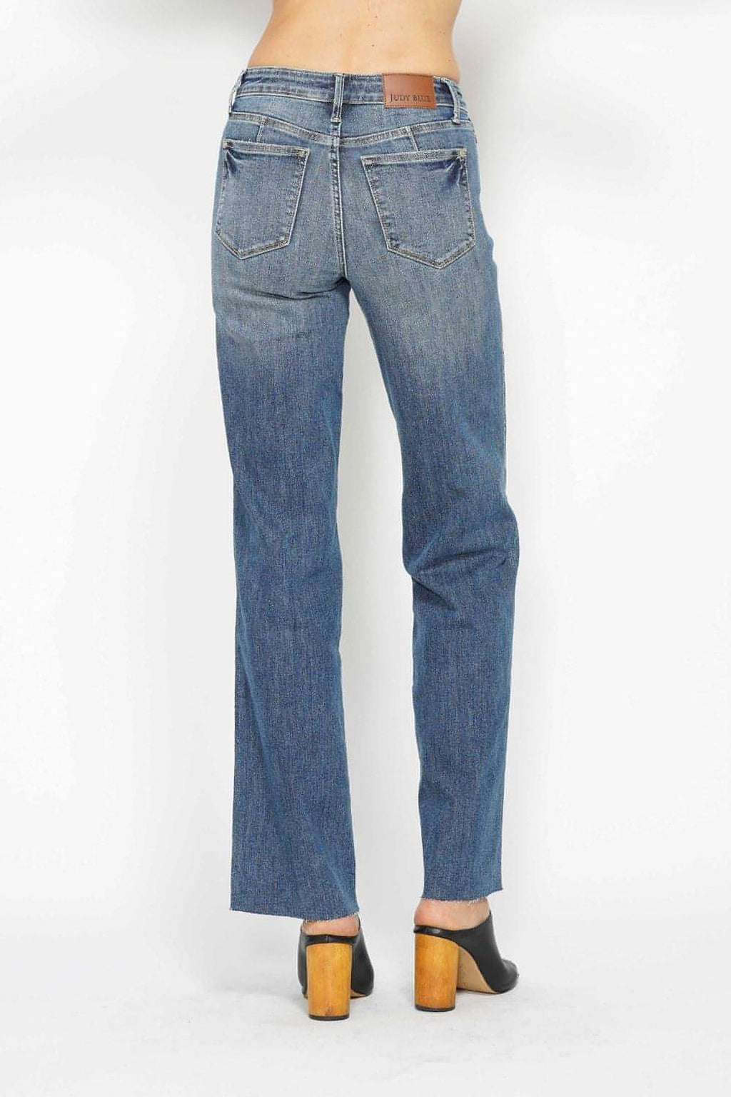 Judy Blue Full Size Tummy Control Straight Jeans - enhanced image 3