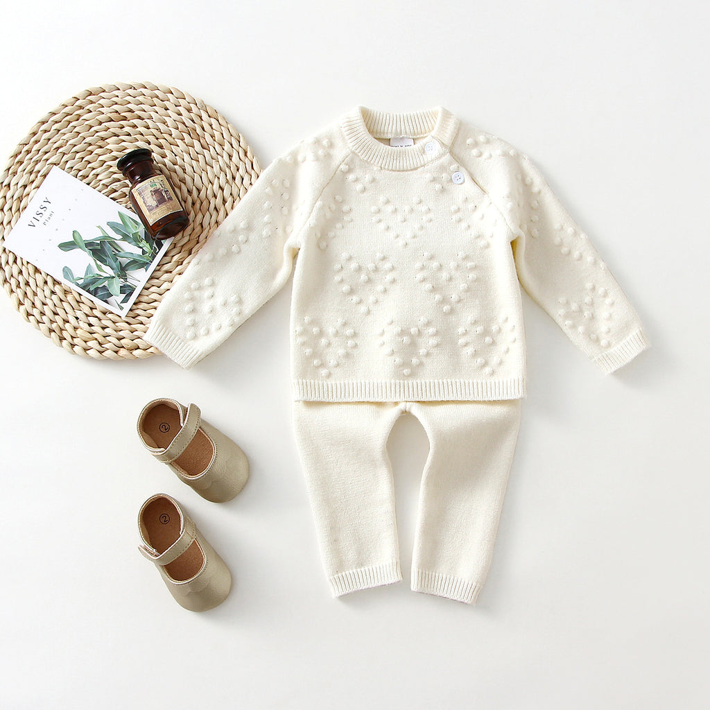 KnitNest™ – Knitted Baby Sweater & Pants Set - enhanced image 3